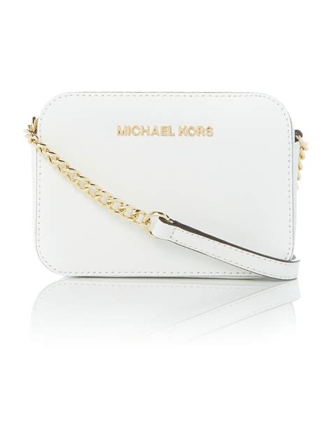 small white michael kors bag